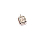 Silver CZ Cut Gem Charm