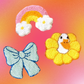 Mug Rug - Goose Flower, Rainbow, Blue Ribbon