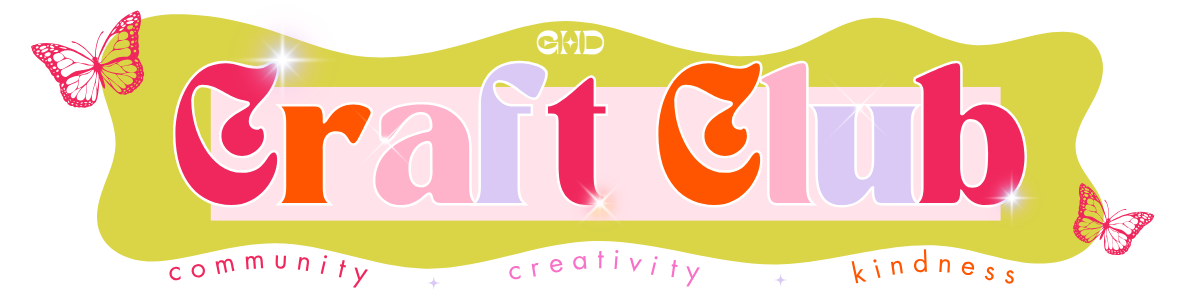 Craft Club Sign CRAFT CLUB & CAMP – Golden Hour Designs