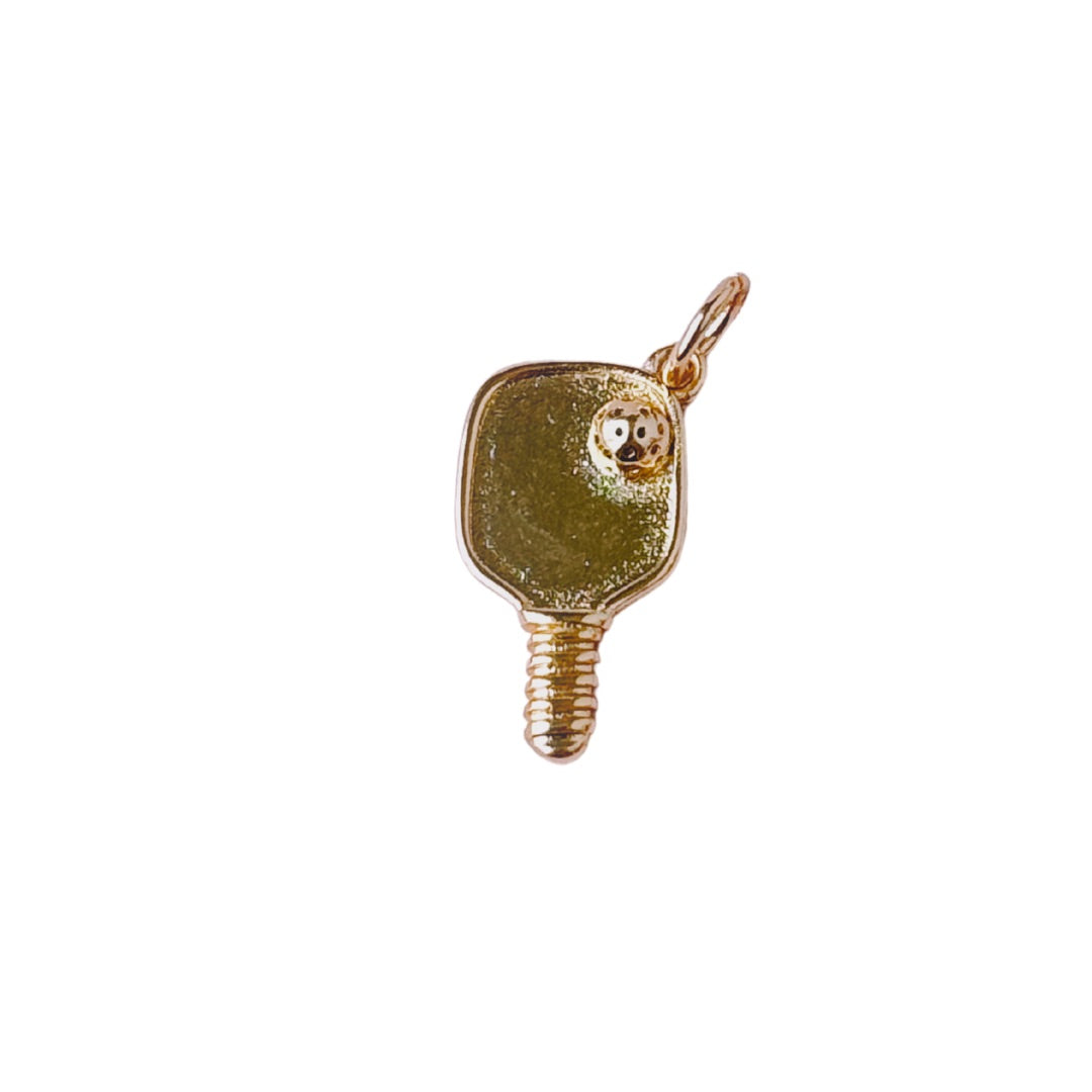 Pickleball Charm (Gold + Silver)