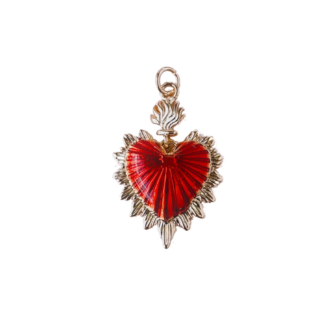 Sacred Heart Gold Charm