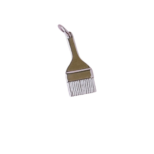 Silver Paintbrush Charm