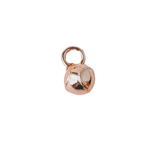 Gold Baseball Charm