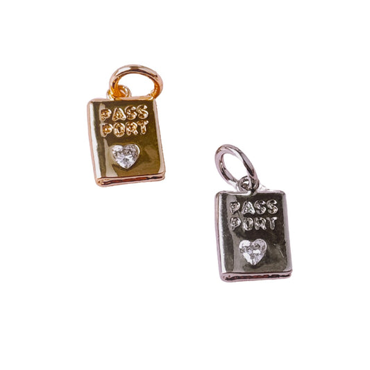 Passport Charm (Gold + Silver)