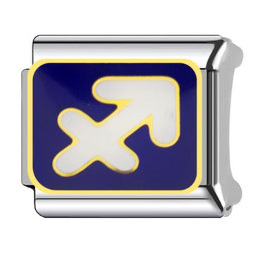 Silver Zodiac Italian Charm
