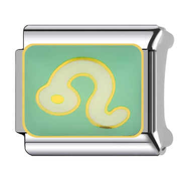 Silver Zodiac Italian Charm