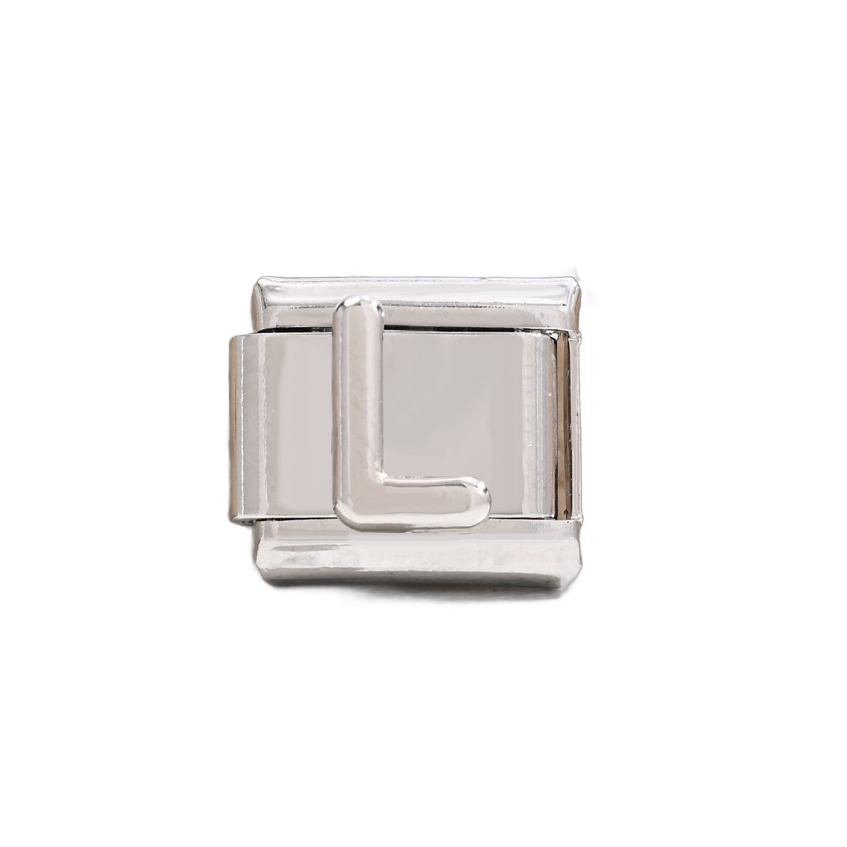 Silver Letter Italian Charm