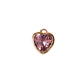 Heart Birthstone Gold Charm