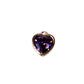 Heart Birthstone Gold Charm