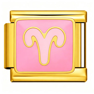 Gold Zodiac Italian Charm
