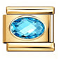 Gold Birthstone Italian Charm