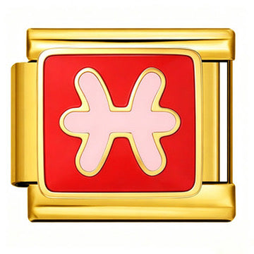 Gold Zodiac Italian Charm