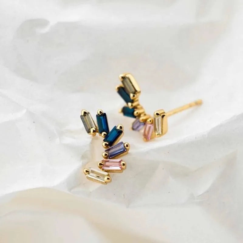 Spectrum Studs (Gold + Silver)