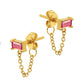 Sterling Silver Starstruck Chain Studs (Single or Pair!)