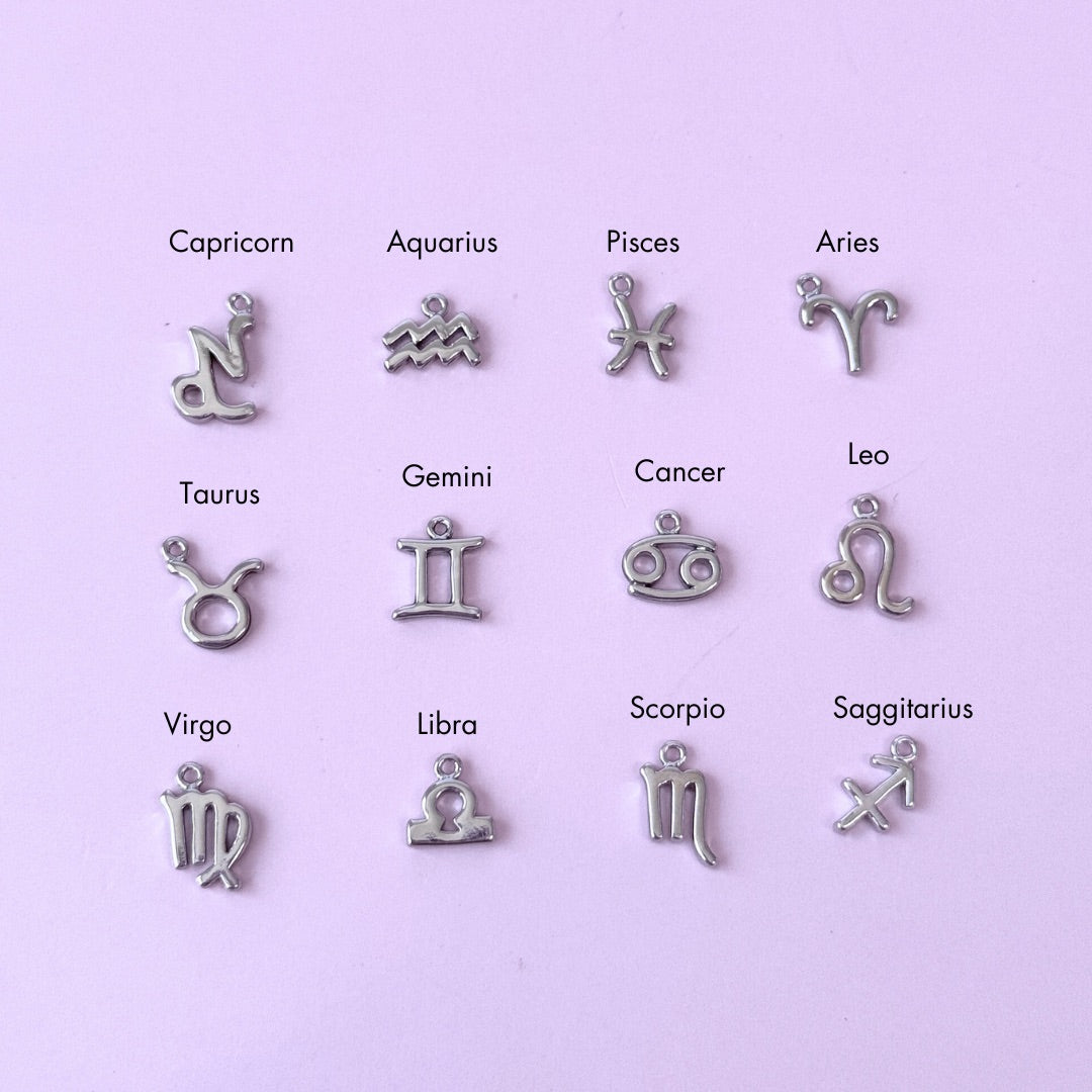 Zodiac Symbol Charm (Gold + Silver)