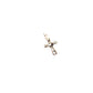 Silver Bubble Cross Charm