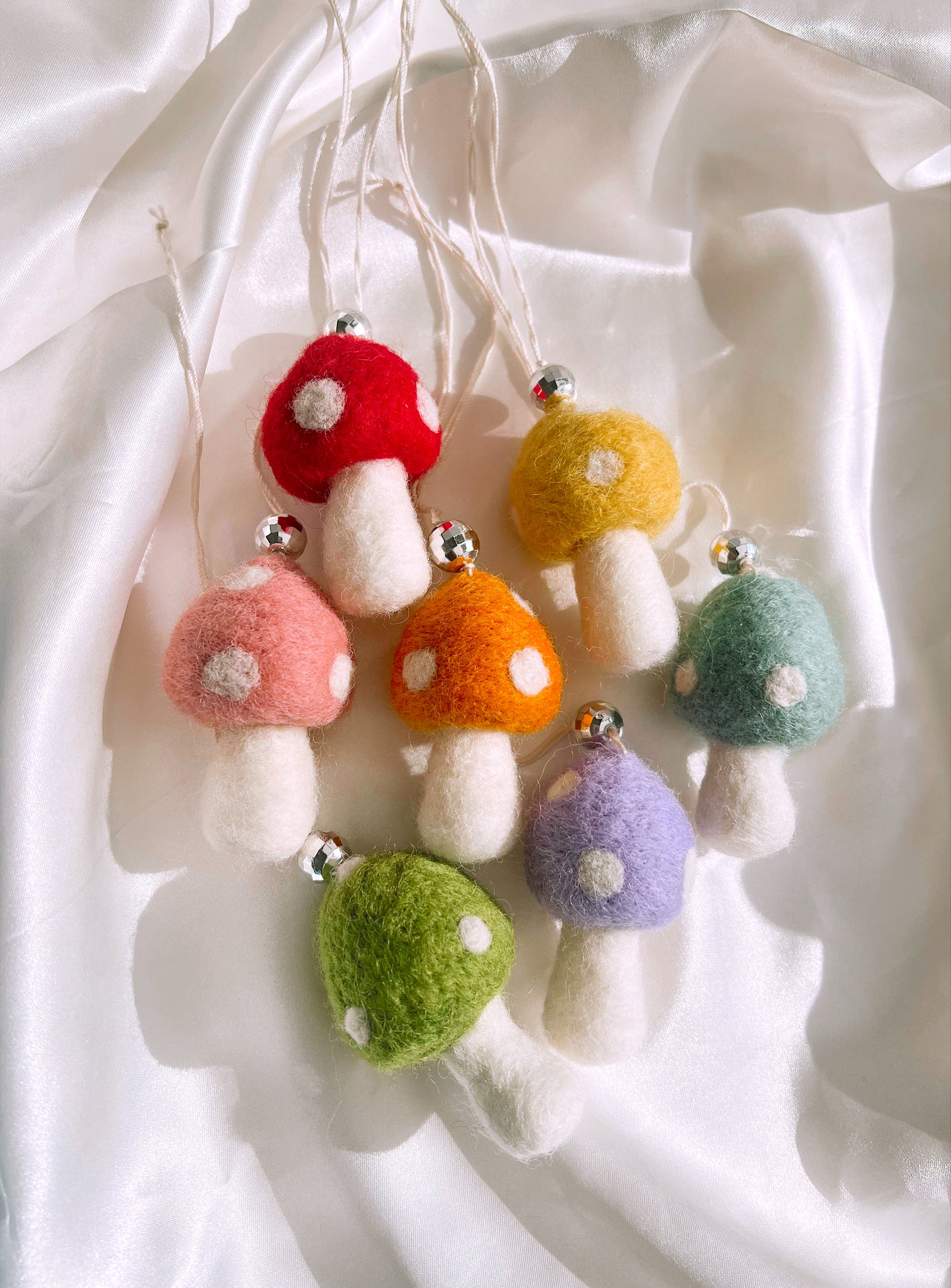 Felt Mushroom Ornaments