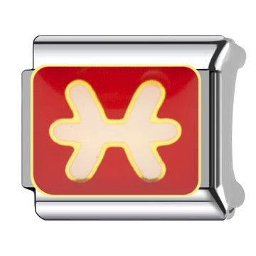 Silver Zodiac Italian Charm