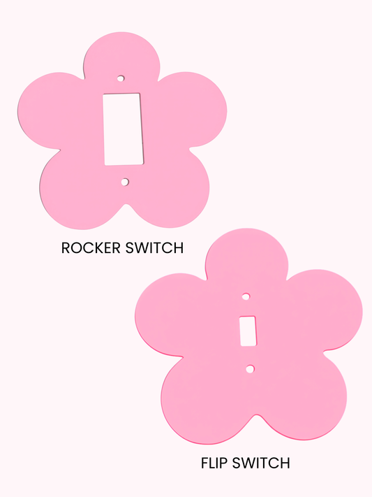 Pink Orange Rainbow Arch Light Switch Plate