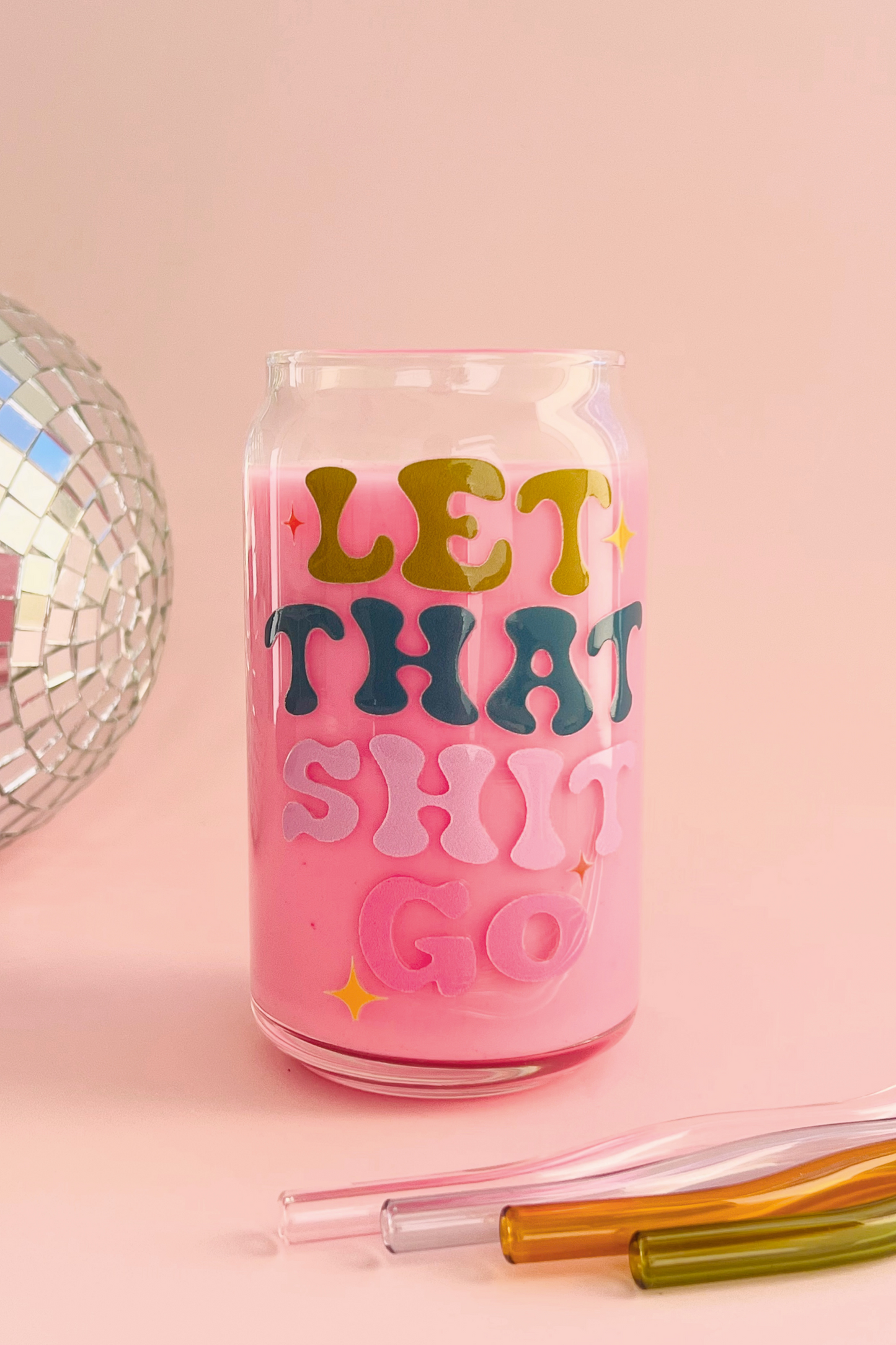 Let That Shit Go Glass Cup