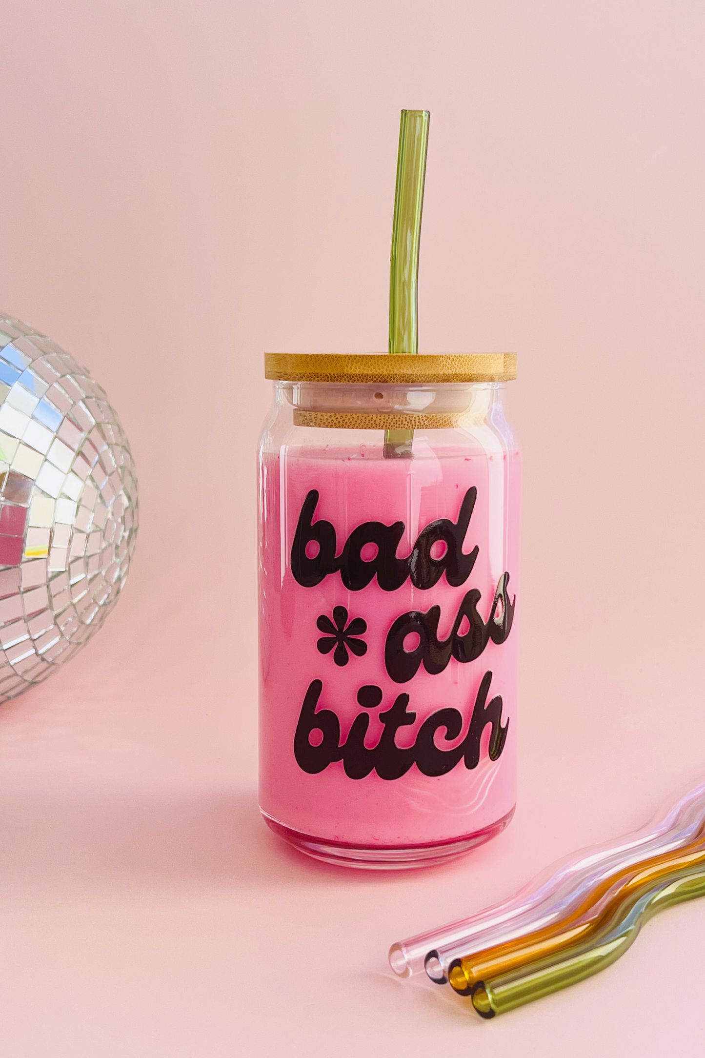 Bad Ass B!tch Glass Cup