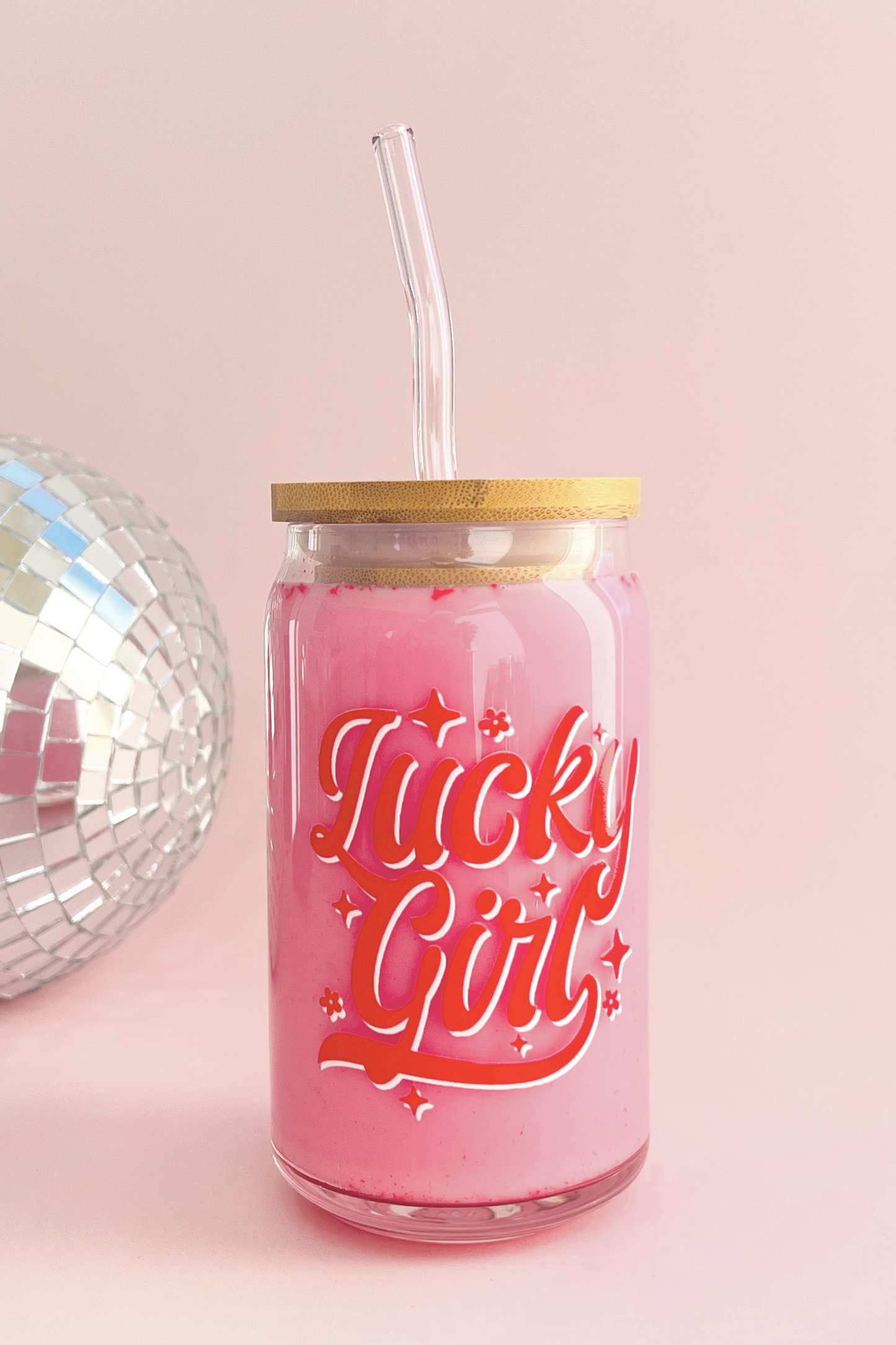 Lucky Girl Glass Cup