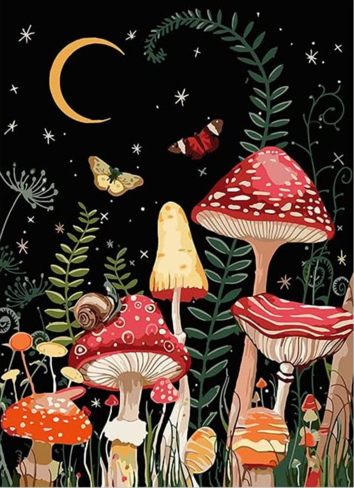 Mushroomscape Diamond Painting Art Kit