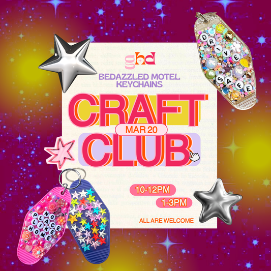 March Craft Club: Bedazzled Motel Keychain - Sat 3/20
