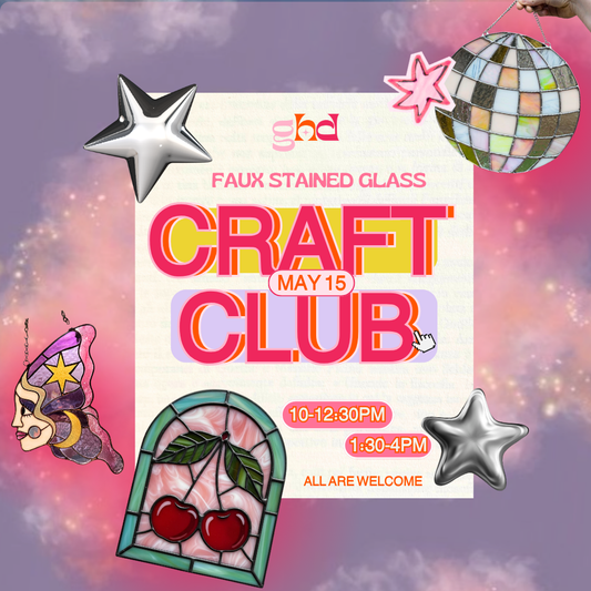 May Craft Club: Faux Stained Glass - Sat 5/15