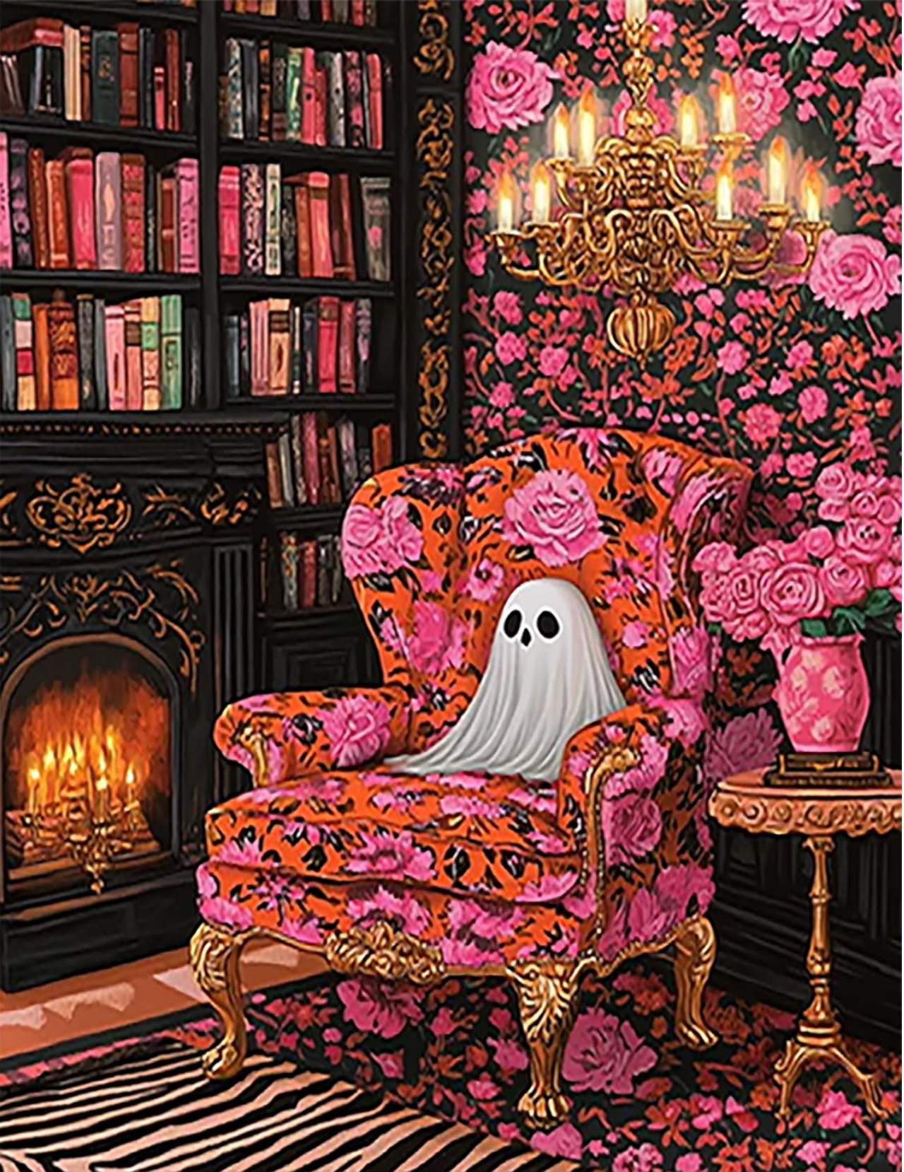 Haunted Library Diamond Painting Art Kit