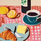 Croissant Breakfast Diamond Painting Art Kit