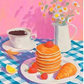 Pancake Breakfast Diamond Painting Art Kit