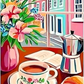 Morning Coffee Diamond Painting Art Kit
