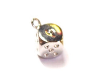 Dice Charm (Gold + Silver)