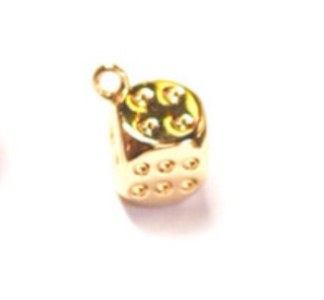 Dice Charm (Gold + Silver)