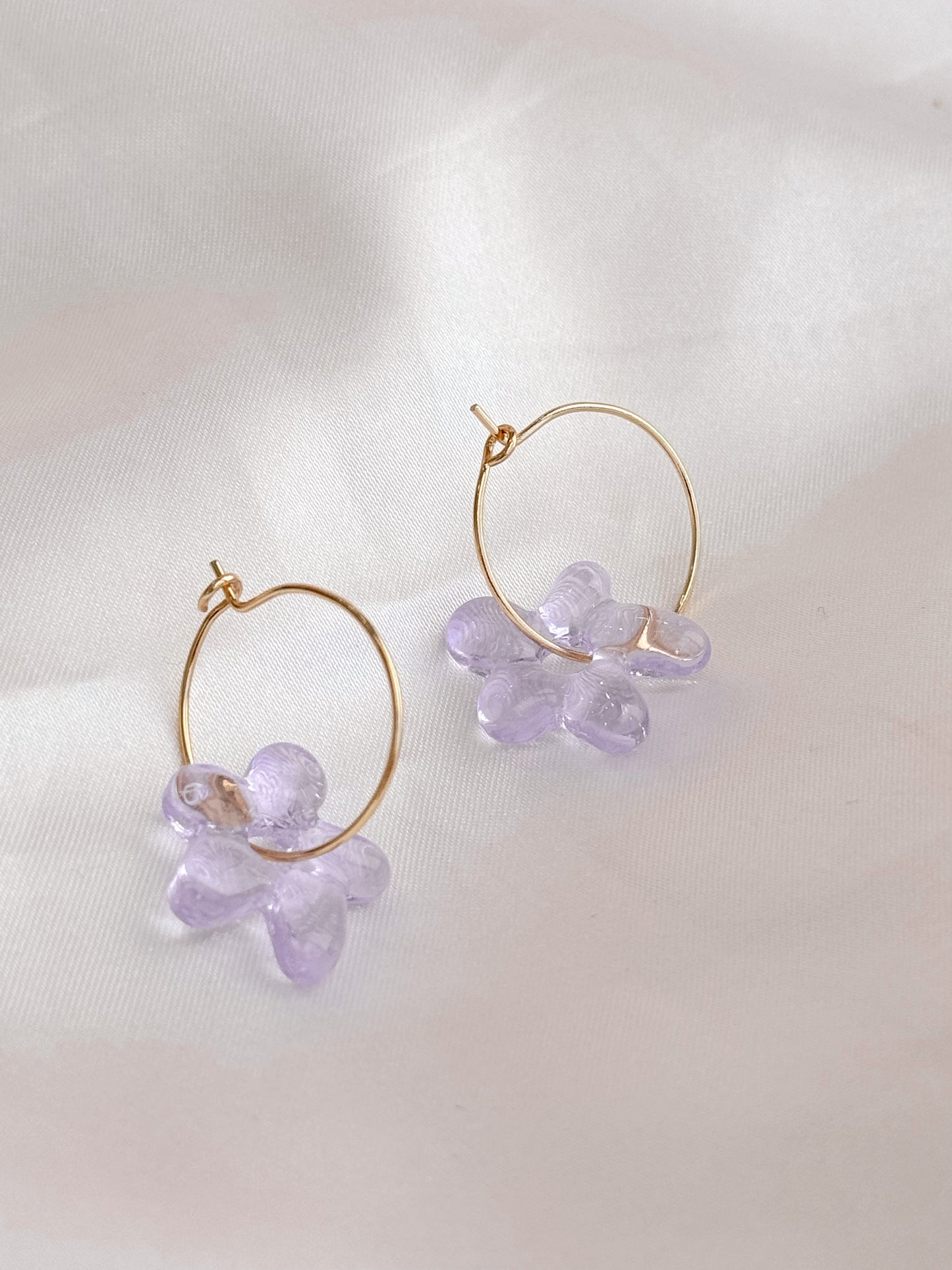 Jelly Flower Hoops (4 colors)