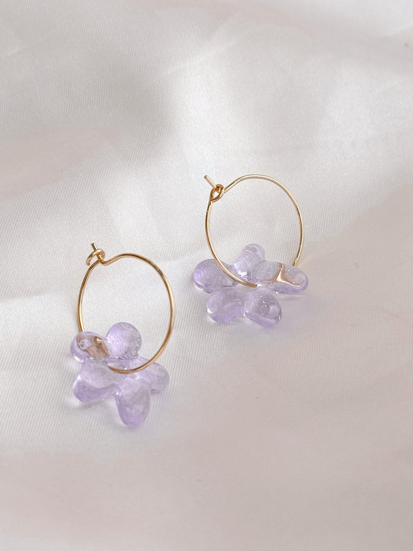 Jelly Flower Hoops