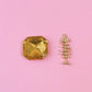 Fish Bones Gold Charm