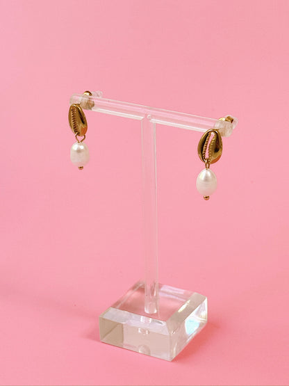 Oceanfront Dangle Studs (Gold + Silver)