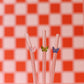Butterfly Charm Glass Straws