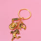 Giddy Up Gold Keychain