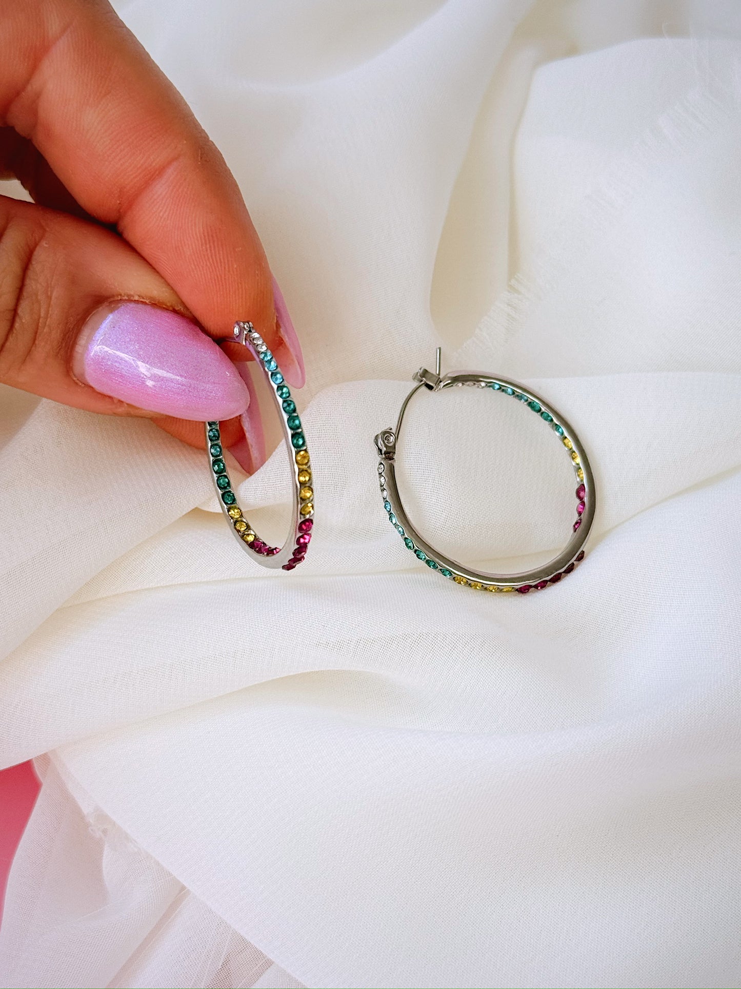 Cosmic Candy Hoops (Gold + Silver)