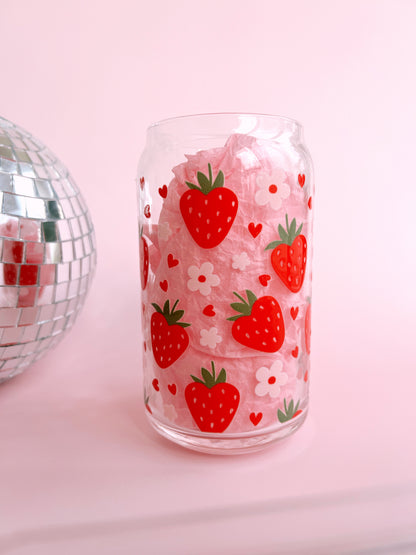 Strawberry Dreams Glass Cup