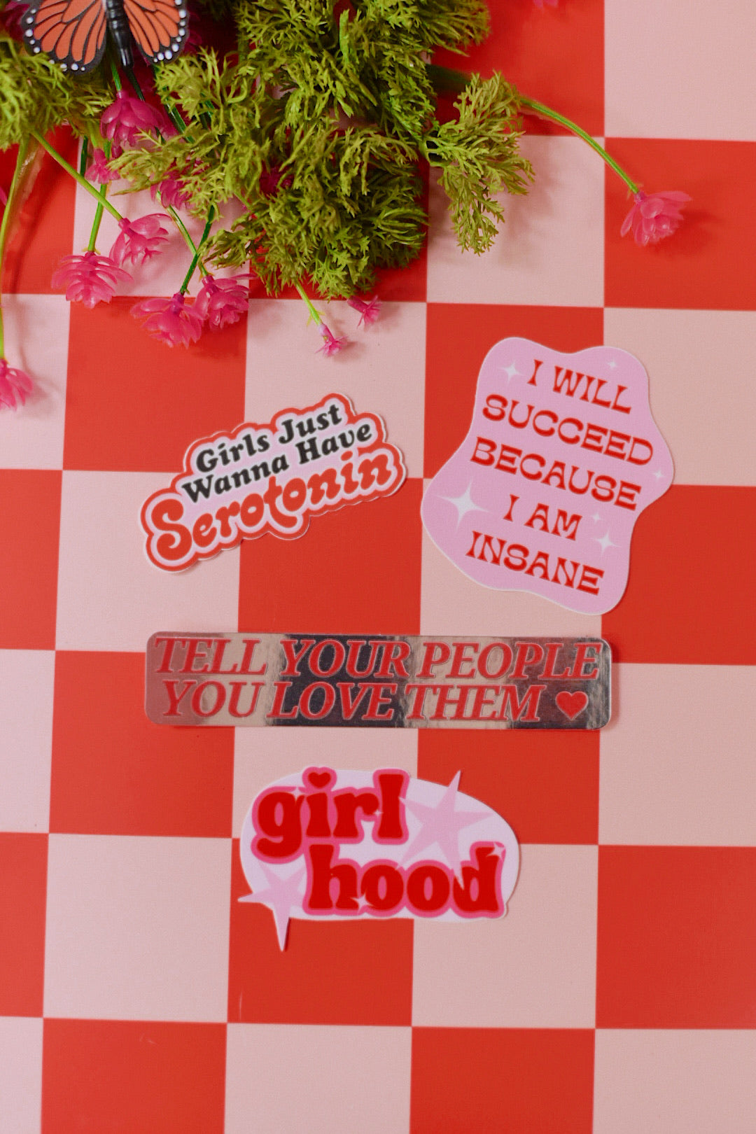 Girls Just Wanna Have Serotonin Vinyl Sticker