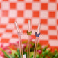 Butterfly Charm Glass Straws
