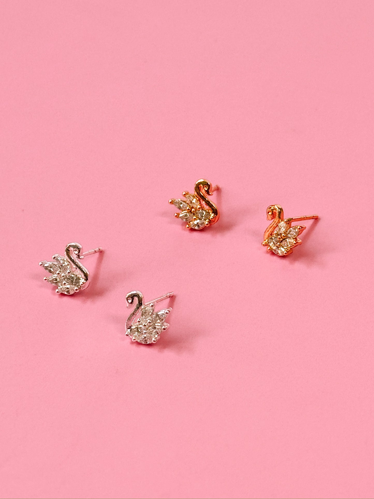 Swan Dive Studs (Gold + Silver)