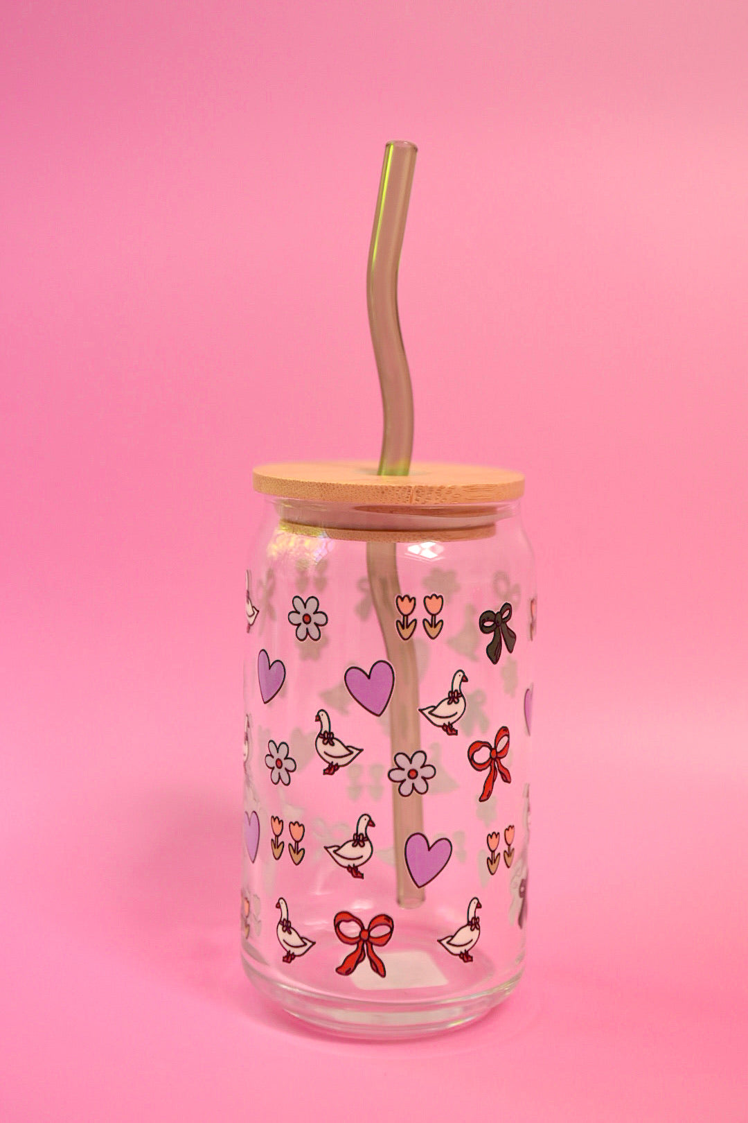 Silly Goose Glass Cup
