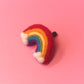 Rainbow Felt Car Vent Clip