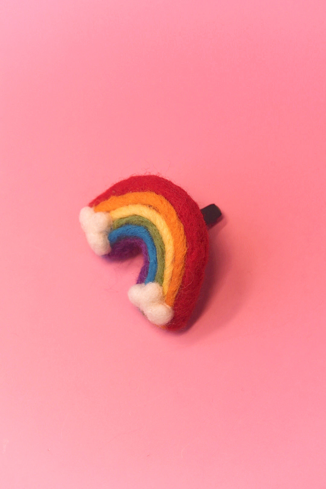 Rainbow Felt Car Vent Clip