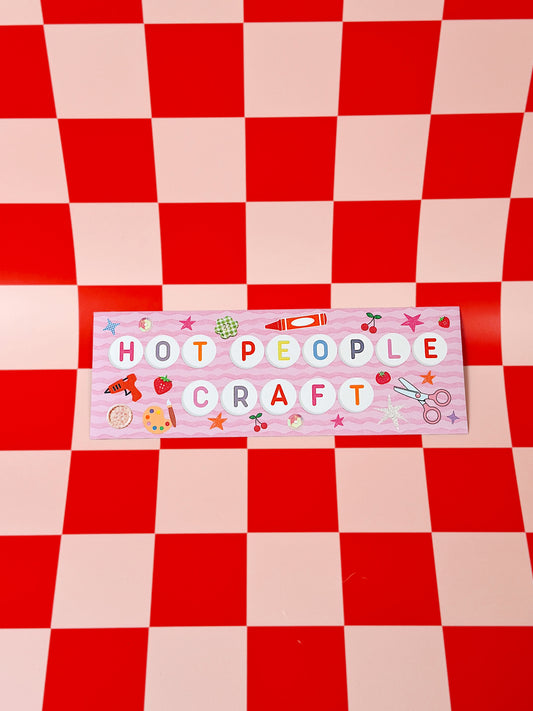 Hot People Craft Bumper Magnet